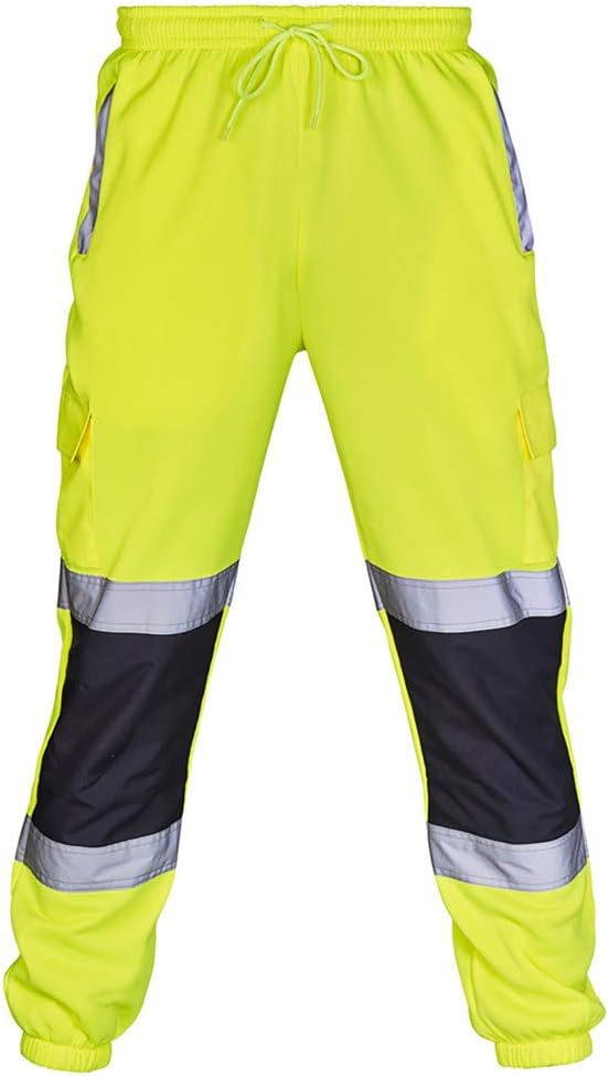 Men’s Reflective Waterproof Work Pants High Visibility Safety Trousers