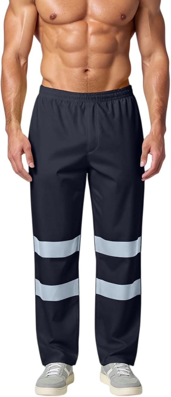 Men’s Reflective Waterproof Work Pants High Visibility Safety Trousers