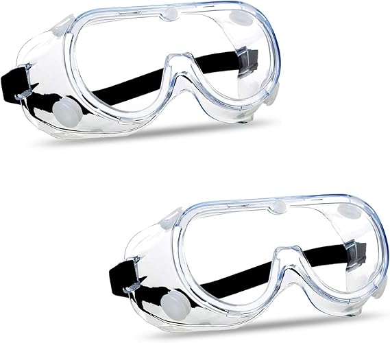 Super More Anti-Fog Safety Goggles Clear Wide Vision Eye Protection Glasses