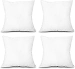 EDOW Throw Pillow Inserts, Set of 4 Lightweight Down Alternative Polyester Pillow