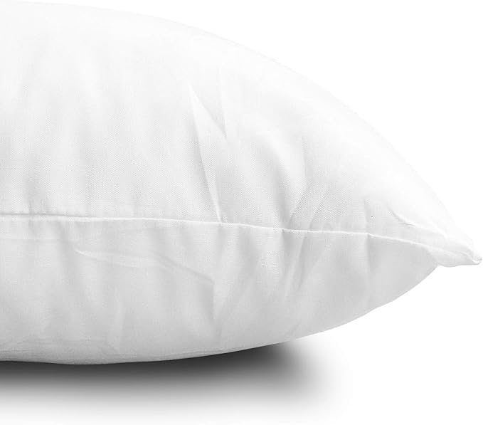 Set of 4 Premium 18x18 Inch Throw Pillow Inserts for Decorative Cushions, Sofa & Bed
