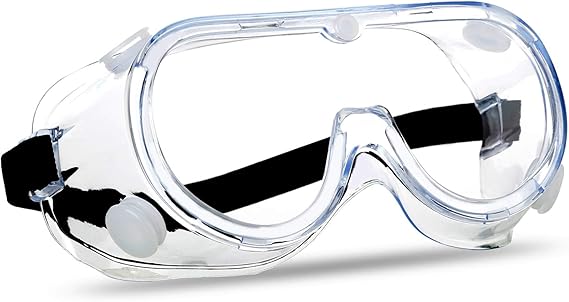 Super More Anti-Fog Safety Goggles Clear Wide Vision Eye Protection Glasses