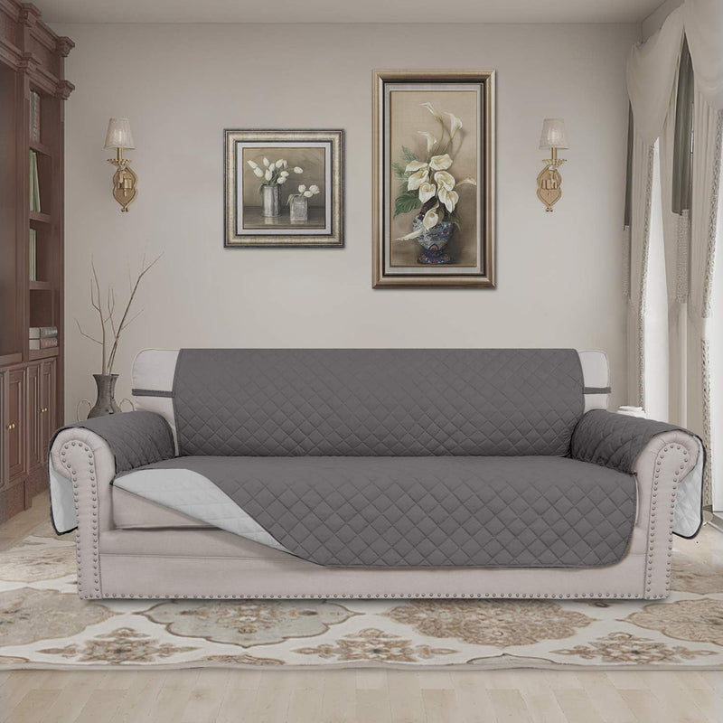 Reversible Quilted Sofa Cover Water Resistant Non Slip Pet Protector