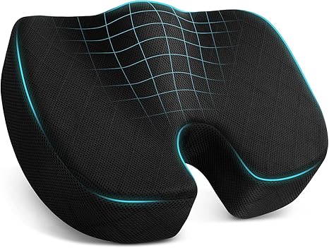 TushGuard Seat Cushion - Memory Foam Cushion for Office Chair, Car Seat