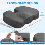TushGuard Seat Cushion - Memory Foam Cushion for Office Chair, Car Seat