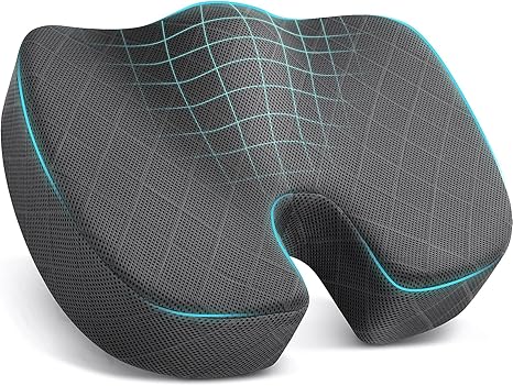 TushGuard Seat Cushion - Memory Foam Cushion for Office Chair, Car Seat