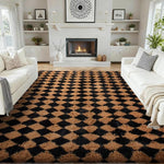 Ophanie Area Rugs for Living Room Bedroom, Upgrade Non-Slip Fluffy Soft Grey Shag Carpet