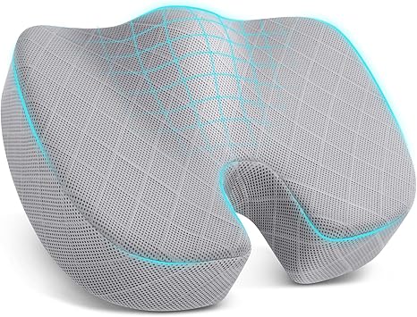 TushGuard Seat Cushion - Memory Foam Cushion for Office Chair, Car Seat