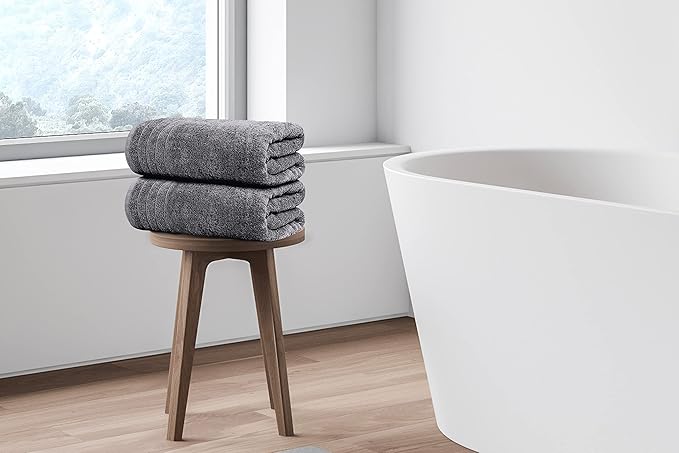 Pack of 4 Cotton Bath Towels Soft Quick Dry Absorbent Towels