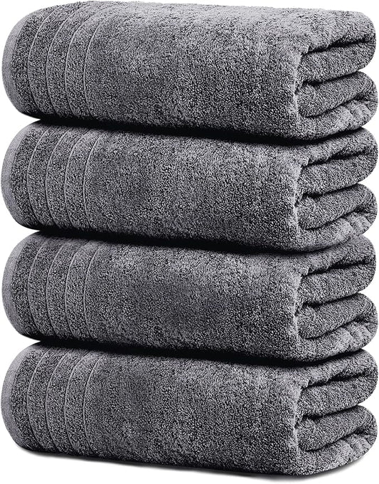 Tens Towels Pack of 4 Extra Large Bath Towels 30 x 60 Inches
