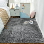 Ophanie Area Rugs for Living Room Bedroom, Upgrade Non-Slip Fluffy Soft Grey Shag Carpet