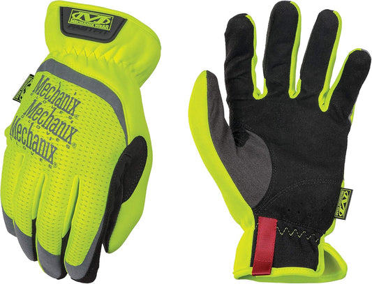 Mechanix Wear: Hi-Viz FastFit Work Gloves with Secure Fit Elastic Cuff