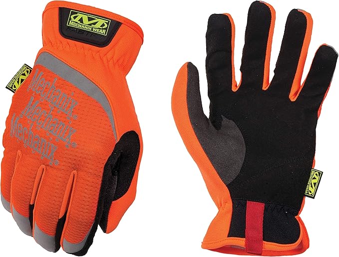Mechanix Wear: Hi-Viz FastFit Work Gloves with Secure Fit Elastic Cuff