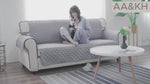 Reversible Quilted Sofa Cover Water Resistant Non Slip Pet Protector