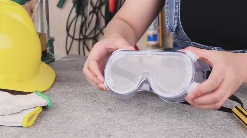 Super More Anti-Fog Safety Goggles Clear Wide Vision Eye Protection Glasses